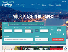 Tablet Screenshot of apartmentsofbudapest.com